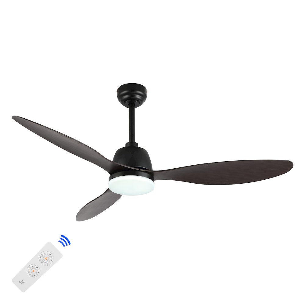 Audie Classic Industrial Iron/Plastic Integrated Led Ceiling Fan. Picture 3