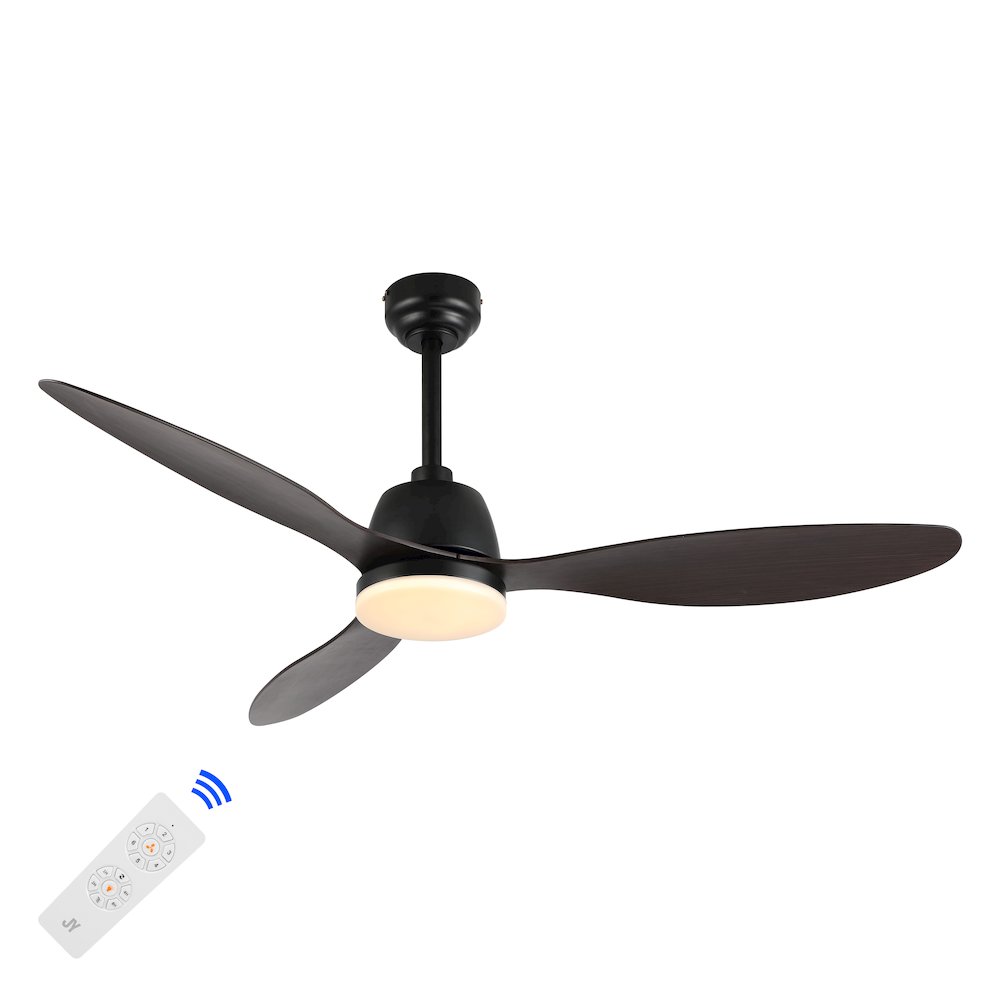 Audie Classic Industrial Iron/Plastic Integrated Led Ceiling Fan. Picture 4