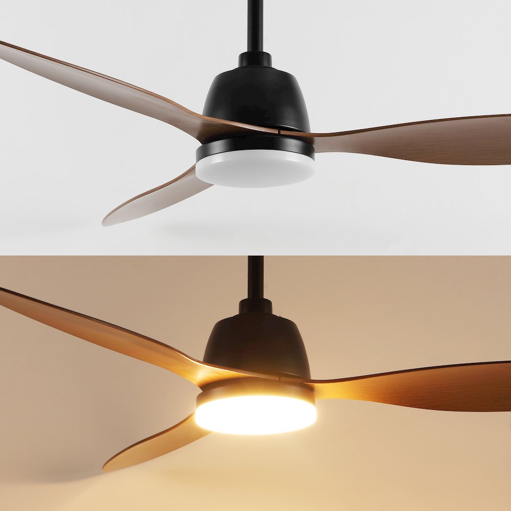 Audie Classic Industrial Iron/Plastic Integrated Led Ceiling Fan. Picture 16