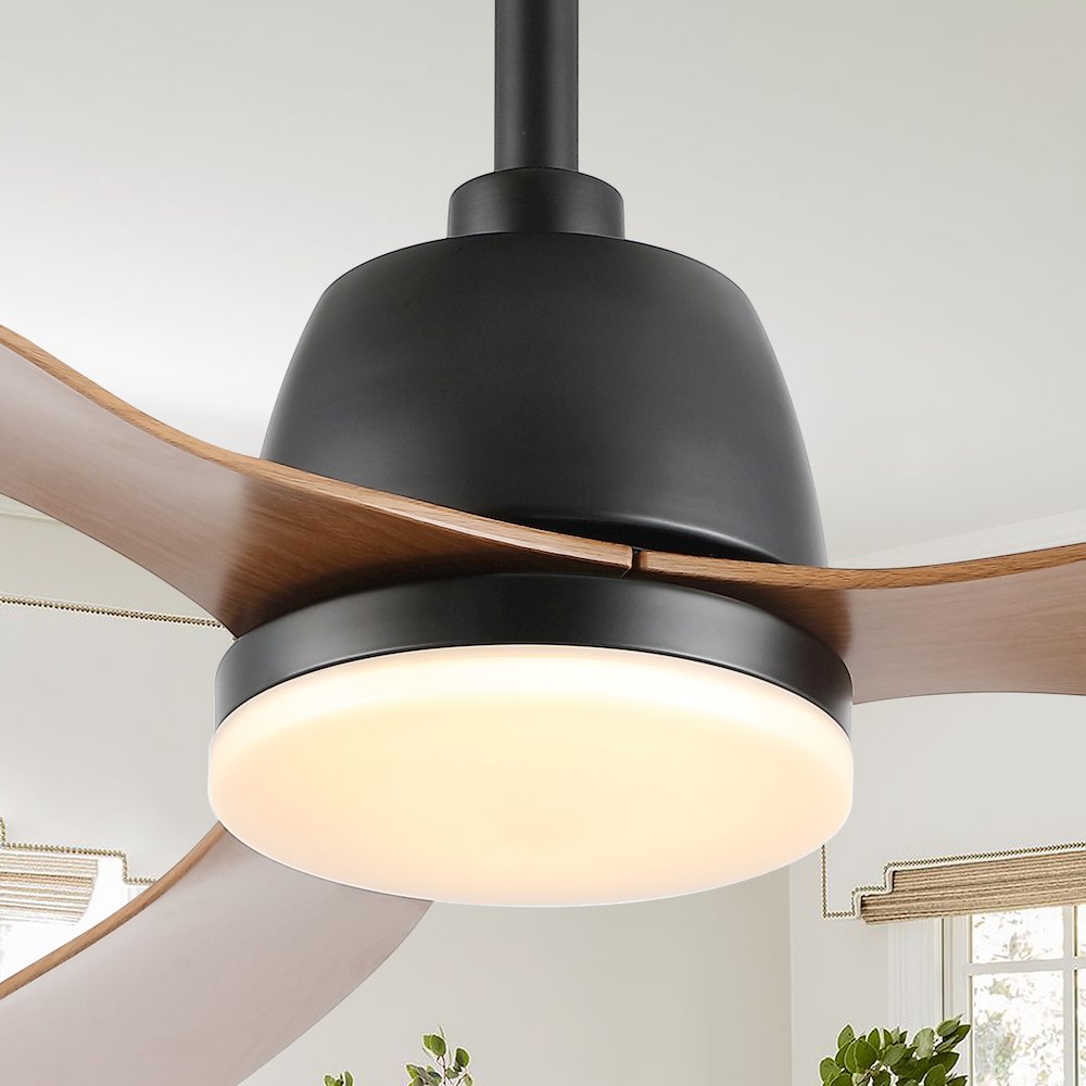 Audie Classic Industrial Iron/Plastic Integrated Led Ceiling Fan. Picture 13
