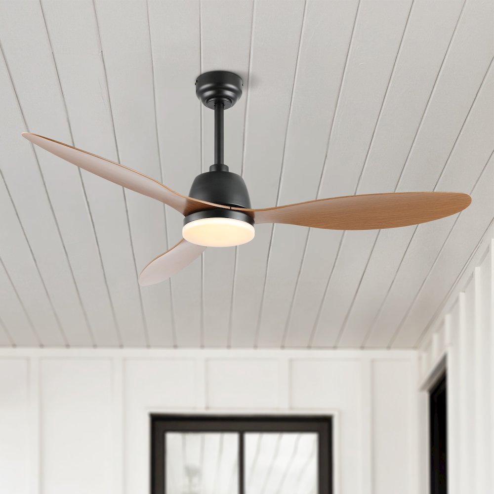 Audie Classic Industrial Iron/Plastic Integrated Led Ceiling Fan. Picture 14