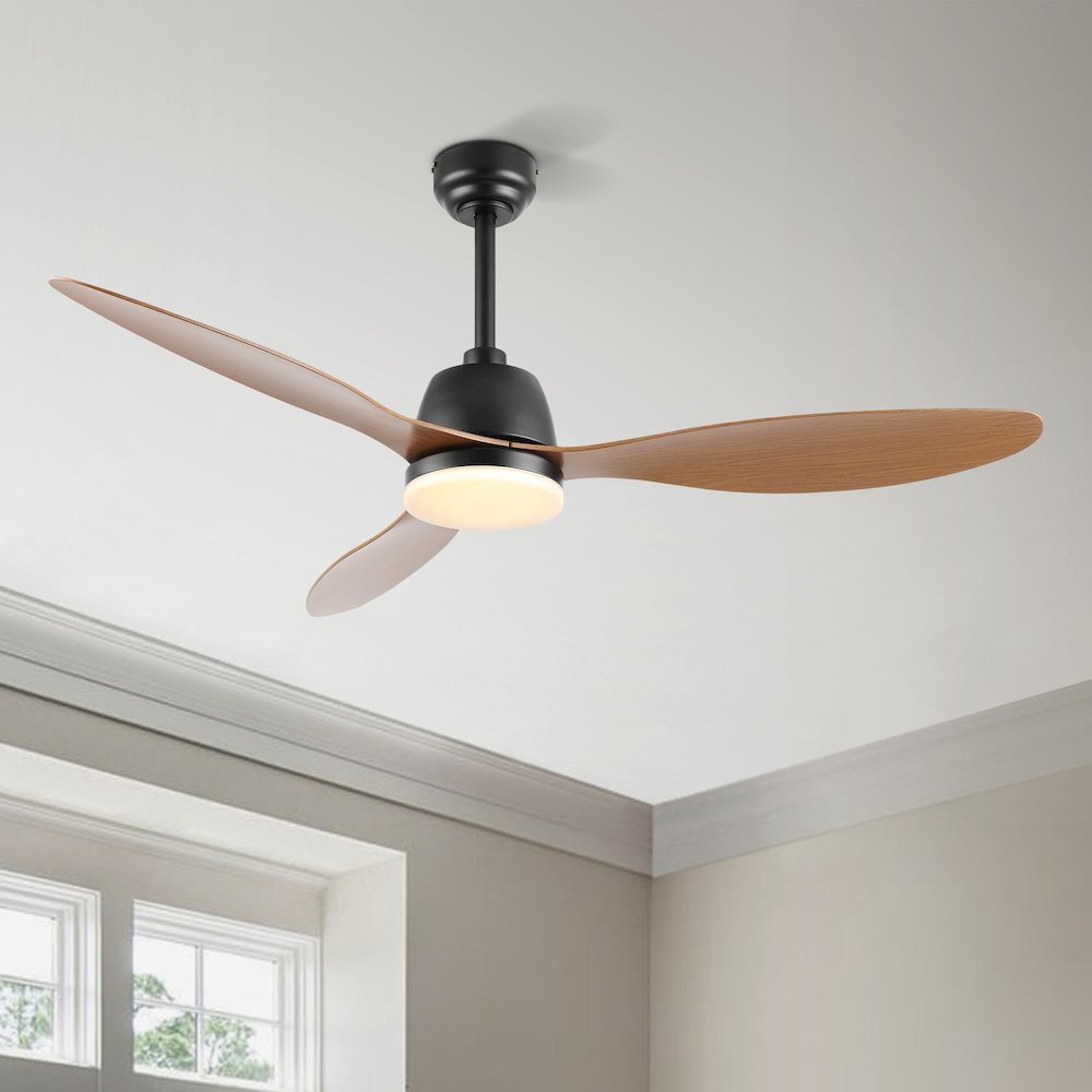 Audie Classic Industrial Iron/Plastic Integrated Led Ceiling Fan. Picture 15