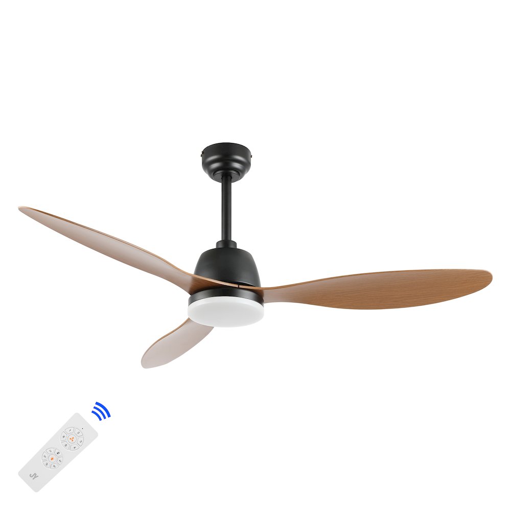 Audie Classic Industrial Iron/Plastic Integrated Led Ceiling Fan. Picture 2