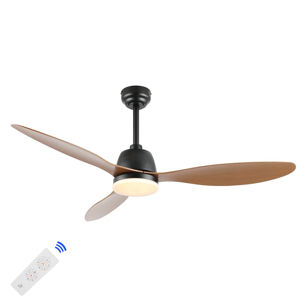 Audie Classic Industrial Iron/Plastic Integrated Led Ceiling Fan. Picture 4