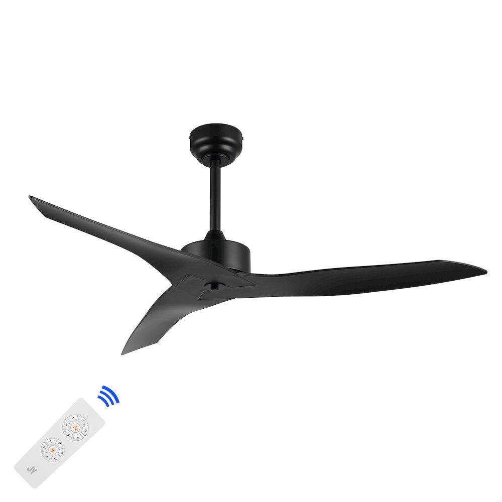 Aldrin Modern Minimalist Iron/Plastic Razor Ceiling Fan. Picture 7