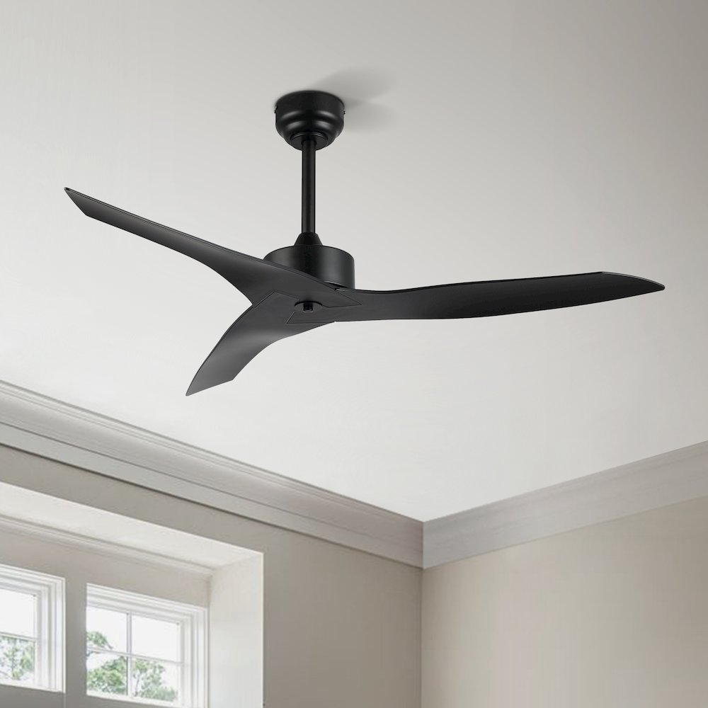 Aldrin Modern Minimalist Iron/Plastic Razor Ceiling Fan. Picture 10