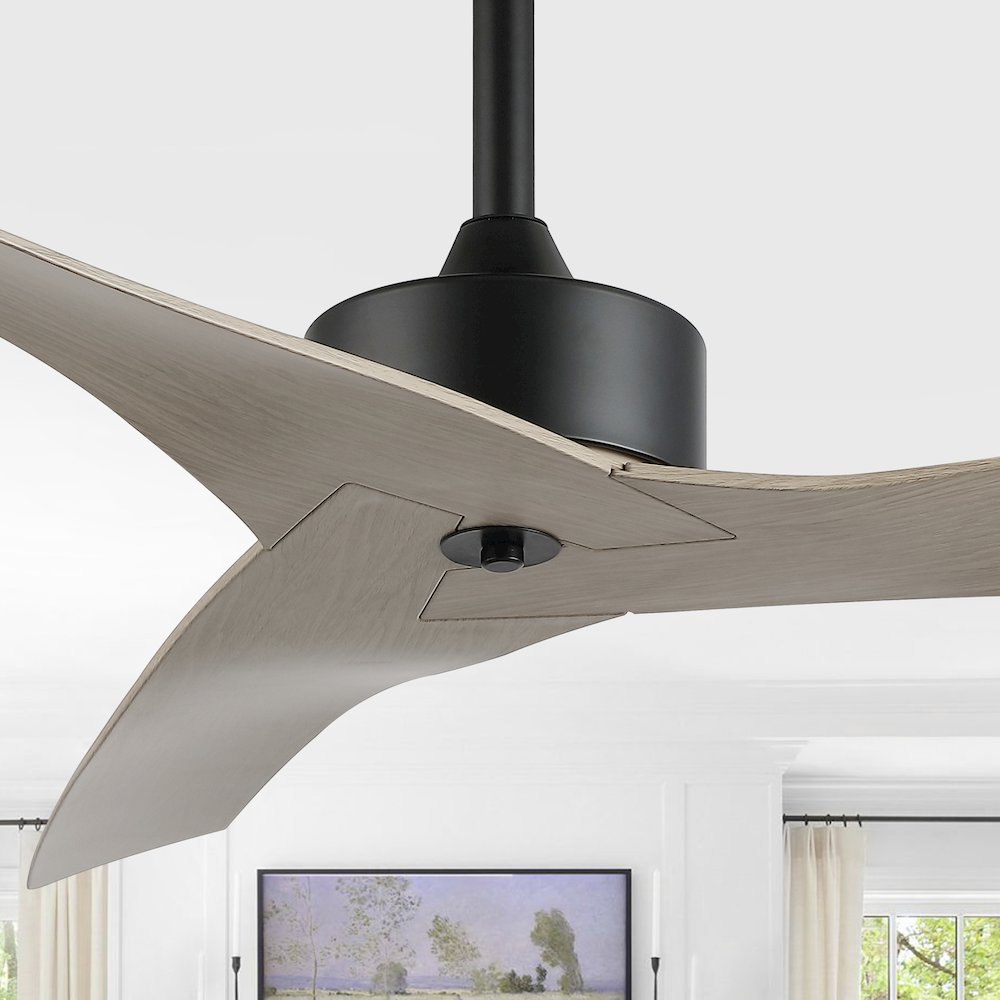 Aldrin Modern Minimalist Iron/Plastic Razor Ceiling Fan. Picture 7