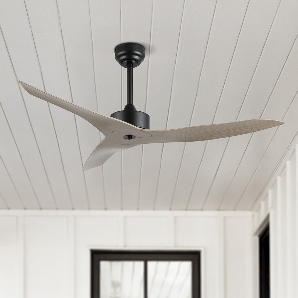 Aldrin Modern Minimalist Iron/Plastic Razor Ceiling Fan. Picture 8