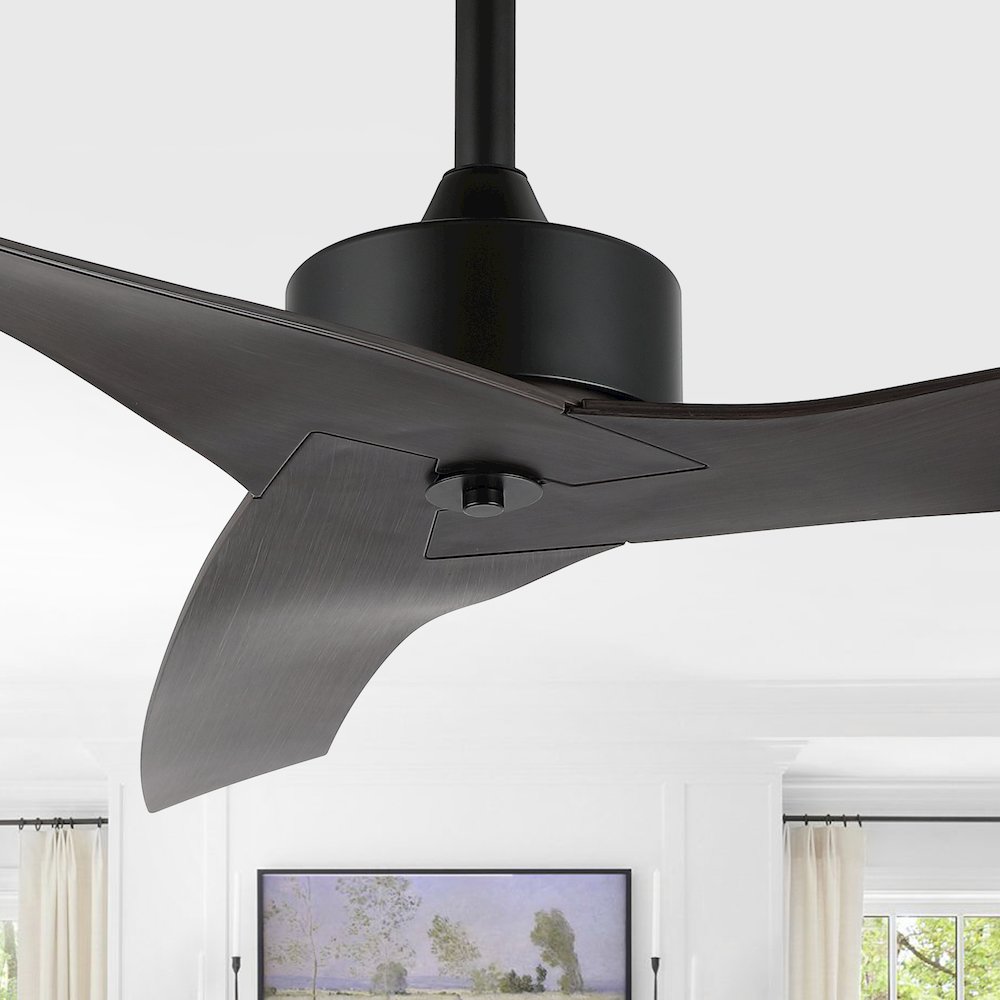 Aldrin Modern Minimalist Iron/Plastic Razor Ceiling Fan. Picture 9