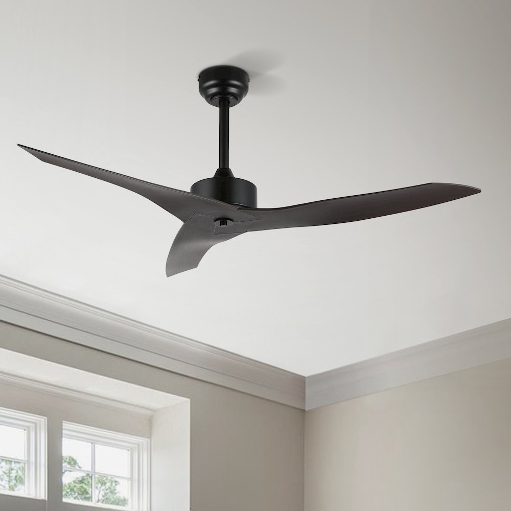 Aldrin Modern Minimalist Iron/Plastic Razor Ceiling Fan. Picture 10