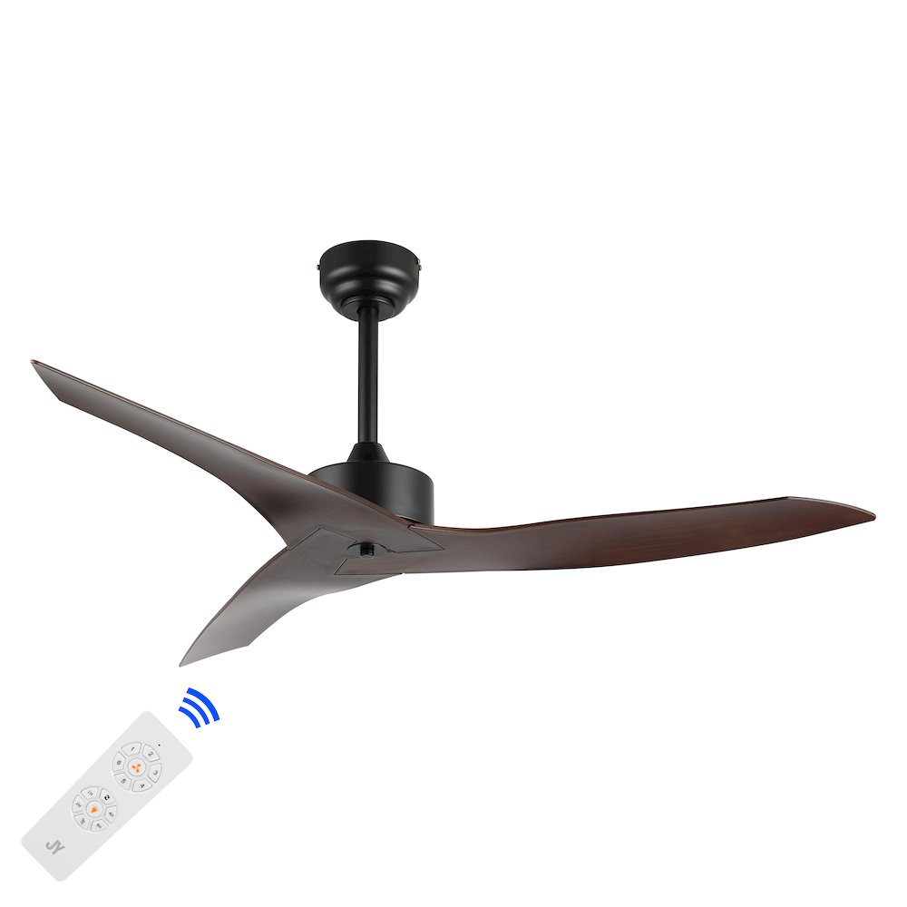 Aldrin Modern Minimalist Iron/Plastic Razor Ceiling Fan. Picture 6