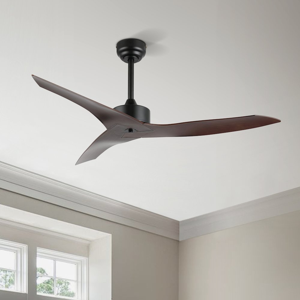 Aldrin Modern Minimalist Iron/Plastic Razor Ceiling Fan. Picture 9