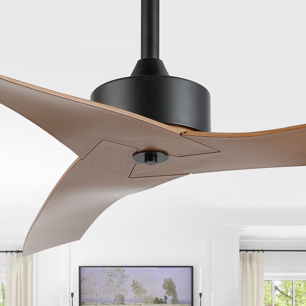 Aldrin Modern Minimalist Iron/Plastic Razor Ceiling Fan. Picture 7