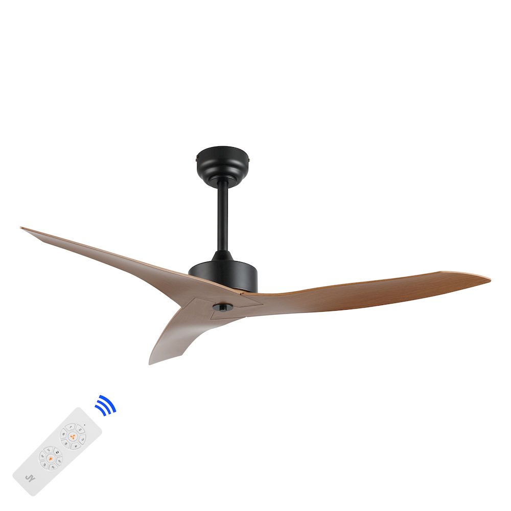 Aldrin Modern Minimalist Iron/Plastic Razor Ceiling Fan. Picture 6
