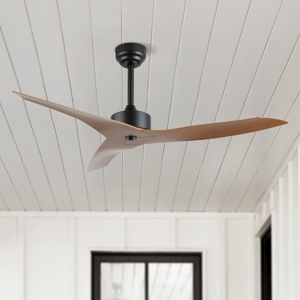Aldrin Modern Minimalist Iron/Plastic Razor Ceiling Fan. Picture 8