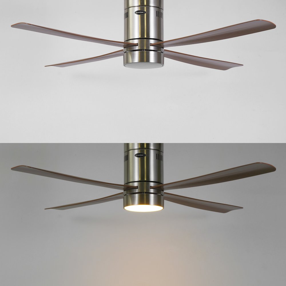 Iron/Acrylic Mobile-App/Remote-Controlled 6-Speed Integrated Led Ceiling Fan. Picture 7