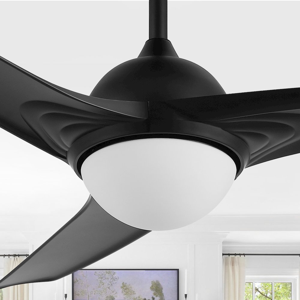 Sully Contemporary Industrial Iron/Plastic Integrated Led Ceiling Fan. Picture 10