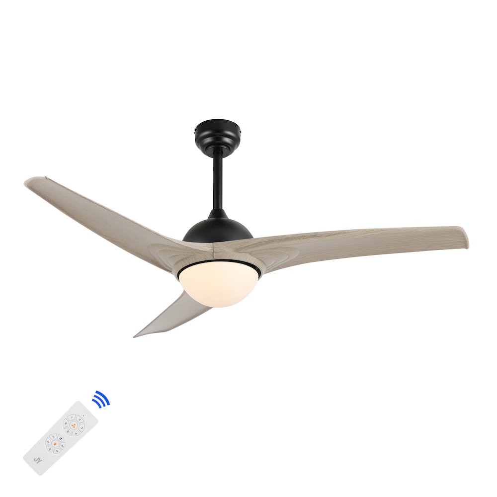 Sully Contemporary Industrial Iron/Plastic Integrated Led Ceiling Fan. Picture 12