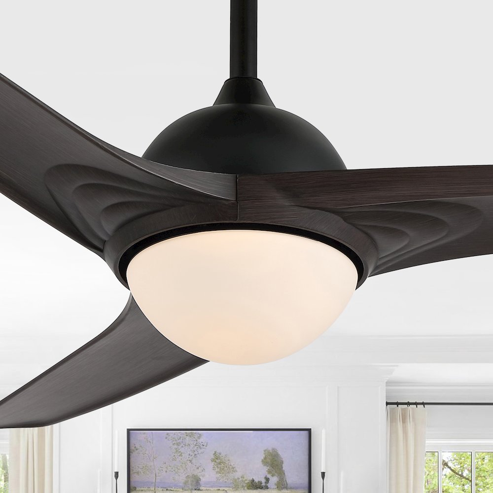 Sully Contemporary Industrial Iron/Plastic Integrated Led Ceiling Fan. Picture 13
