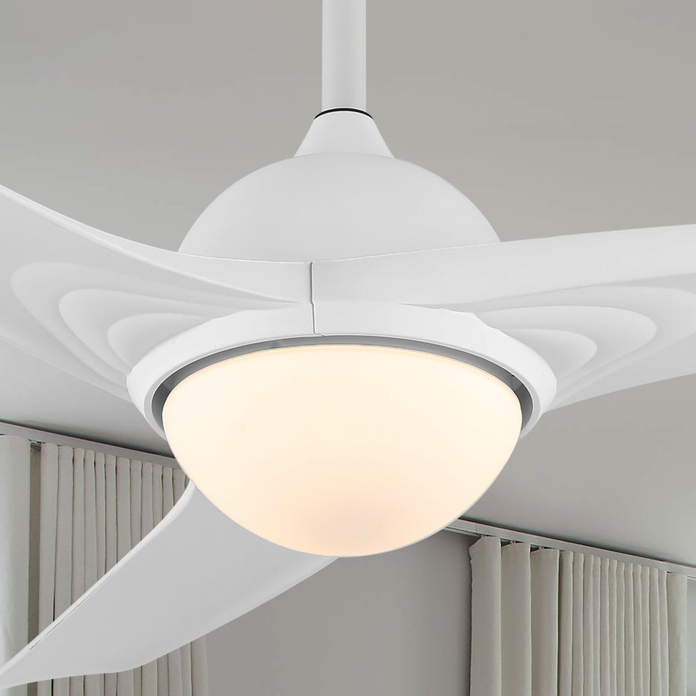 Sully Contemporary Industrial Iron/Plastic Integrated Led Ceiling Fan. Picture 13