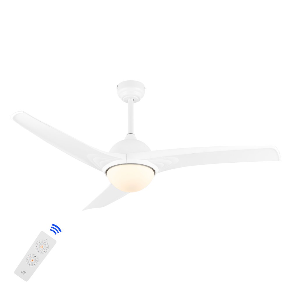 Sully Contemporary Industrial Iron/Plastic Integrated Led Ceiling Fan. Picture 12