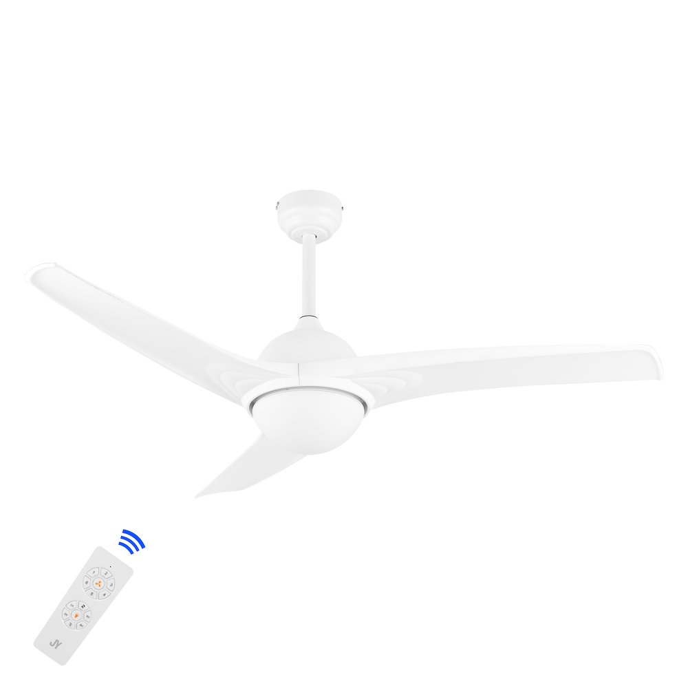 Sully Contemporary Industrial Iron/Plastic Integrated Led Ceiling Fan. Picture 2