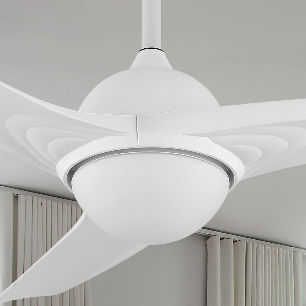 Sully Contemporary Industrial Iron/Plastic Integrated Led Ceiling Fan. Picture 10