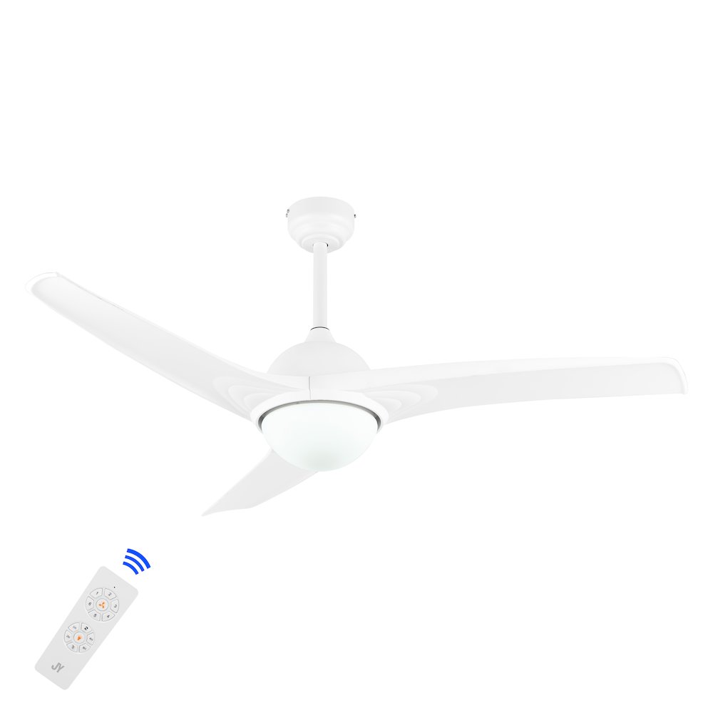 Sully Contemporary Industrial Iron/Plastic Integrated Led Ceiling Fan. Picture 3