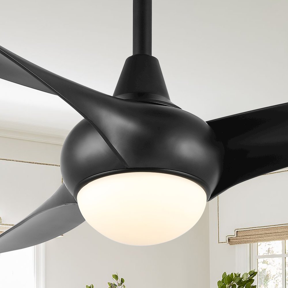 Aviator Coastal Vintage Iron/Plastic Retro Swirl Integrated Led Ceiling Fan. Picture 12
