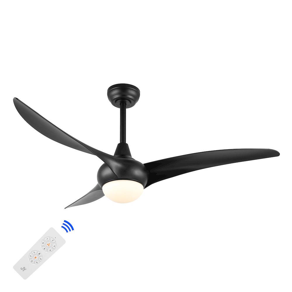 Aviator Coastal Vintage Iron/Plastic Retro Swirl Integrated Led Ceiling Fan. Picture 11