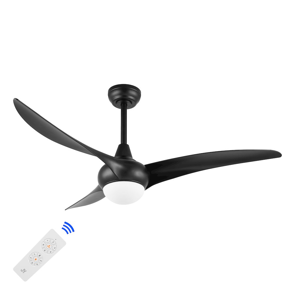 Aviator Coastal Vintage Iron/Plastic Retro Swirl Integrated Led Ceiling Fan. Picture 2