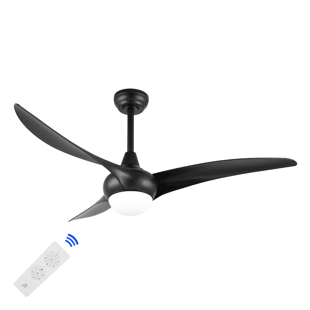 Aviator Coastal Vintage Iron/Plastic Retro Swirl Integrated Led Ceiling Fan. Picture 3