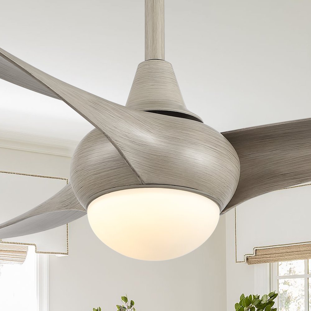 Aviator Coastal Vintage Iron/Plastic Retro Swirl Integrated Led Ceiling Fan. Picture 12