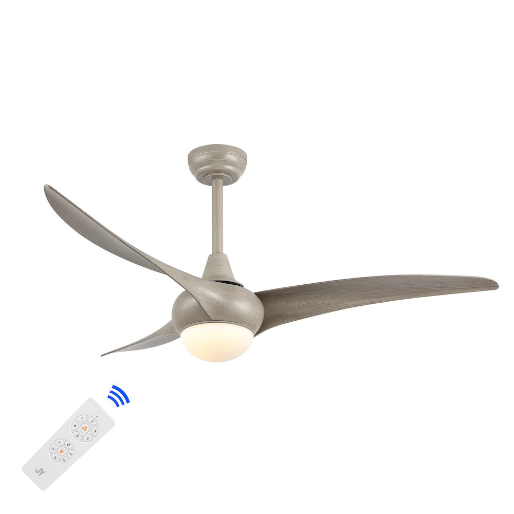 Aviator Coastal Vintage Iron/Plastic Retro Swirl Integrated Led Ceiling Fan. Picture 11