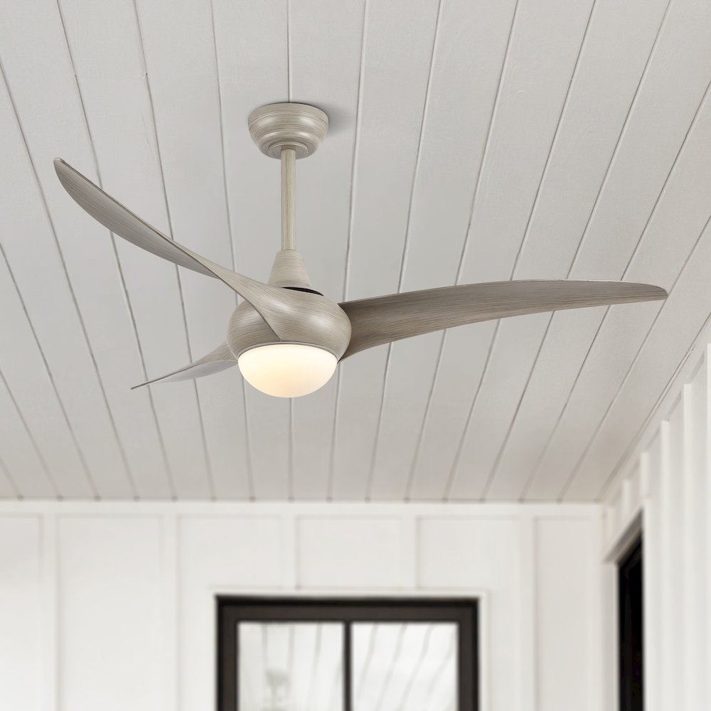 Aviator Coastal Vintage Iron/Plastic Retro Swirl Integrated Led Ceiling Fan. Picture 13