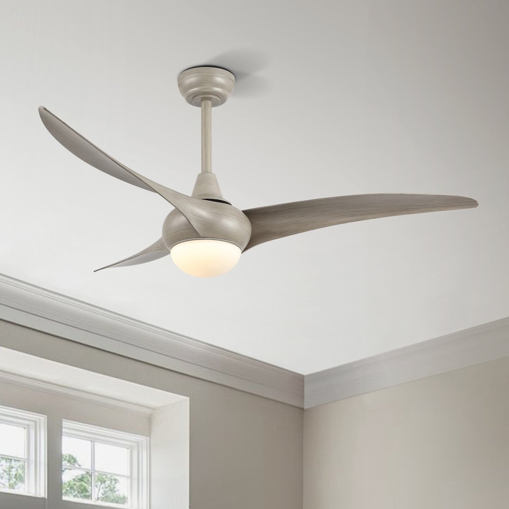 Aviator Coastal Vintage Iron/Plastic Retro Swirl Integrated Led Ceiling Fan. Picture 14