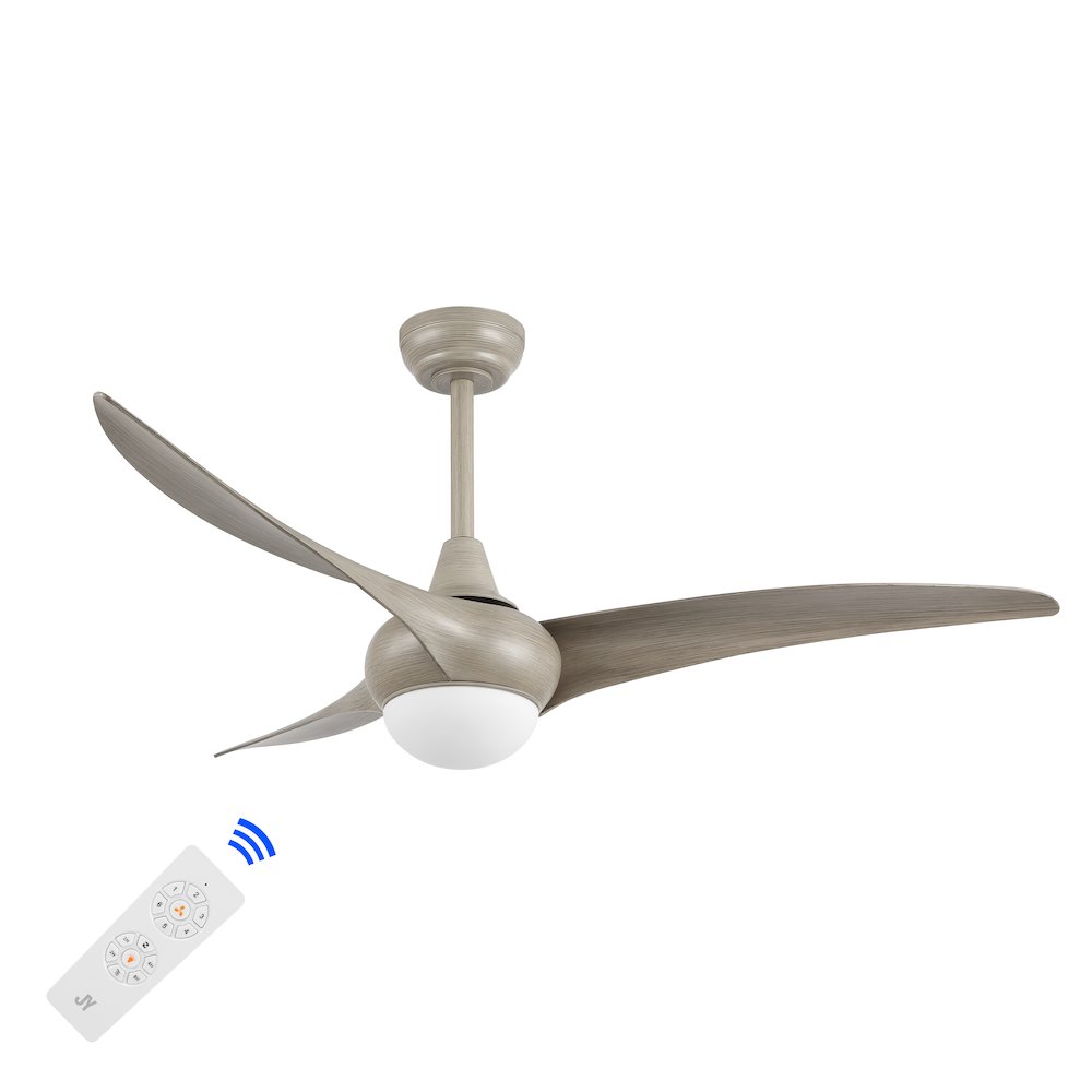 Aviator Coastal Vintage Iron/Plastic Retro Swirl Integrated Led Ceiling Fan. Picture 2