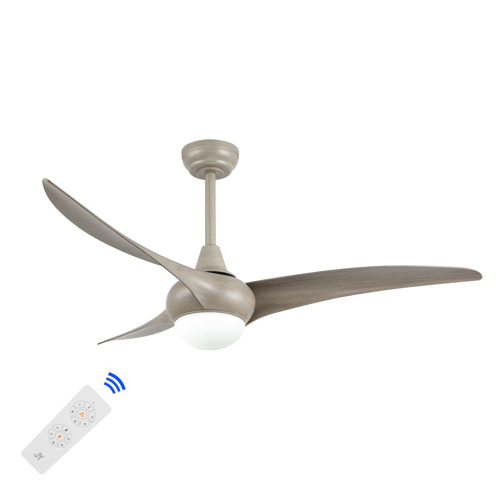 Aviator Coastal Vintage Iron/Plastic Retro Swirl Integrated Led Ceiling Fan. Picture 3