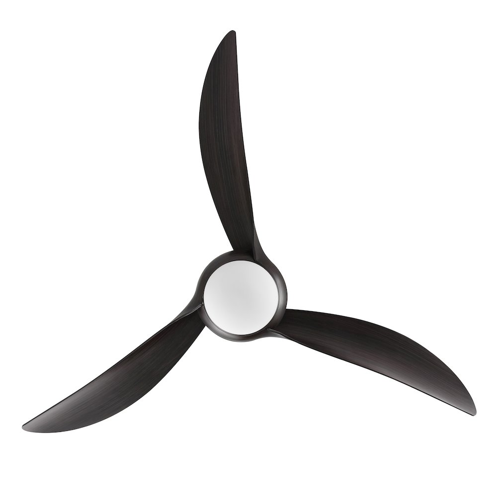 Aviator Coastal Vintage Iron/Plastic Retro Swirl Integrated Led Ceiling Fan. Picture 5