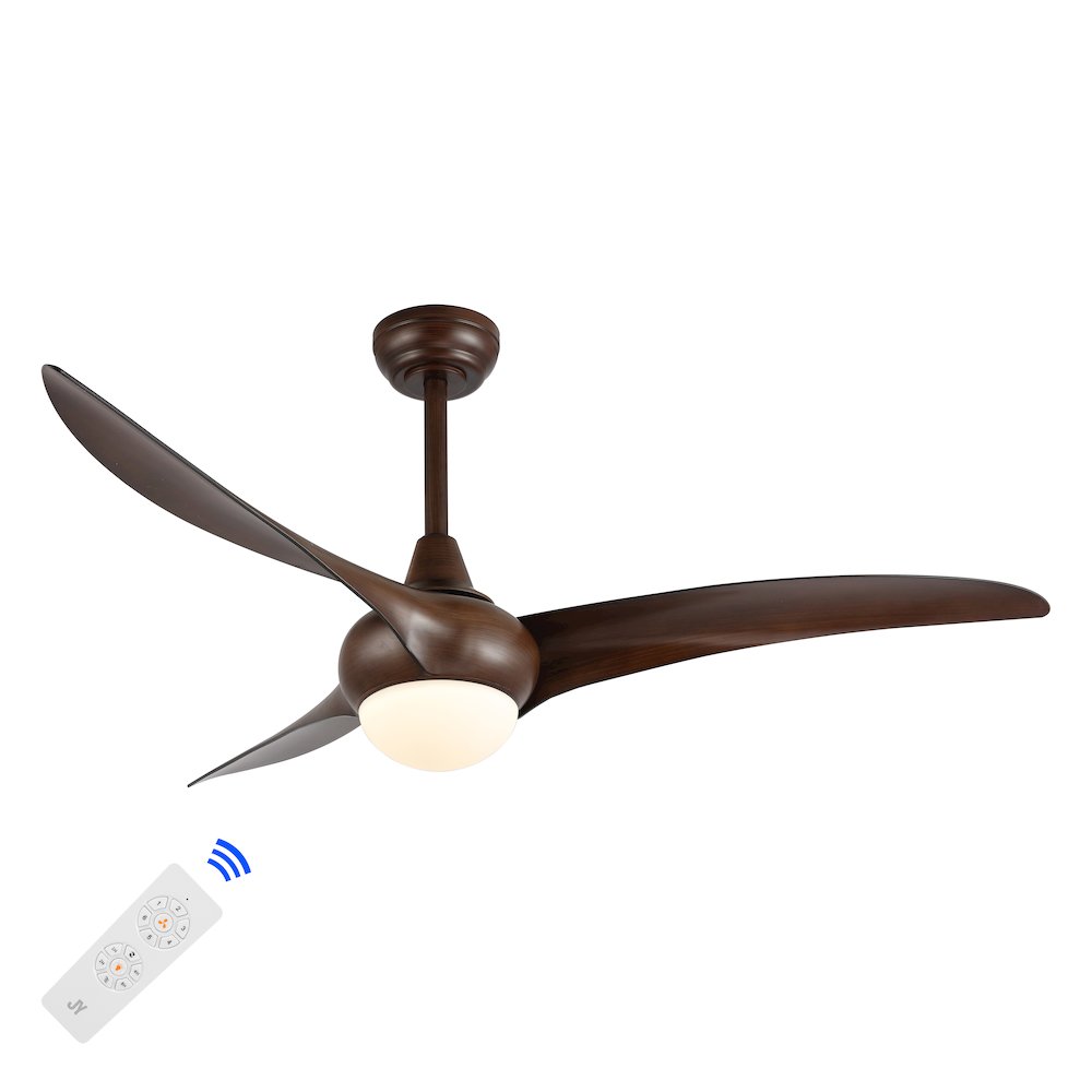 Aviator Coastal Vintage Iron/Plastic Retro Swirl Integrated Led Ceiling Fan. Picture 11
