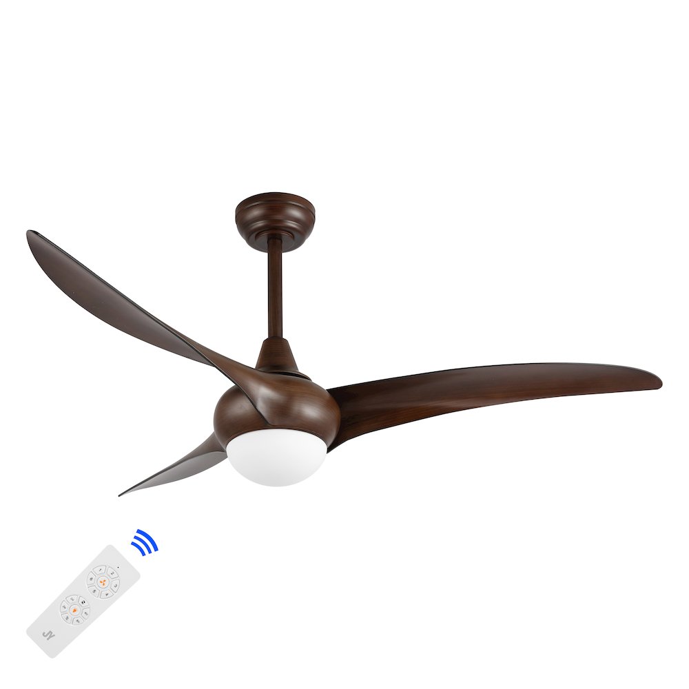 Aviator Coastal Vintage Iron/Plastic Retro Swirl Integrated Led Ceiling Fan. Picture 2