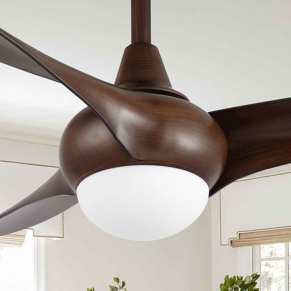 Aviator Coastal Vintage Iron/Plastic Retro Swirl Integrated Led Ceiling Fan. Picture 9