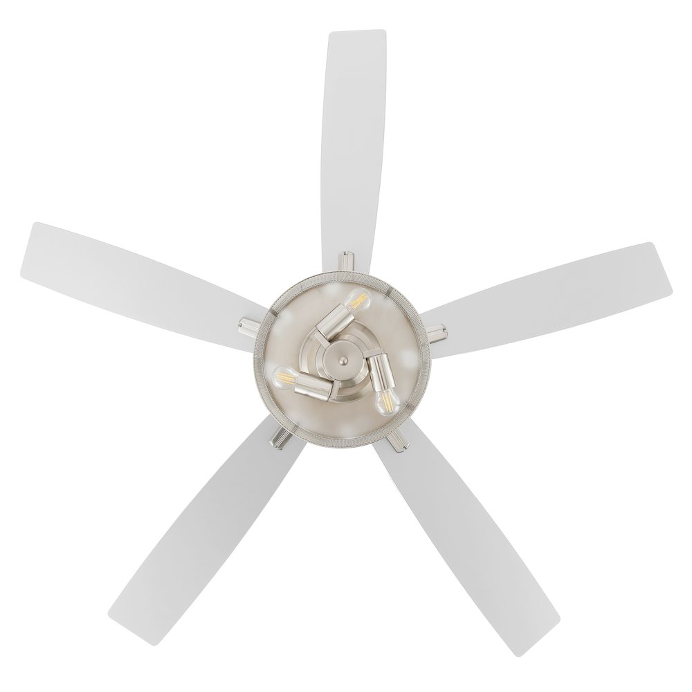 Max Farmhouse Industrial Iron/Wood Mobile Appremote Controlled Led Ceiling Fan. Picture 3