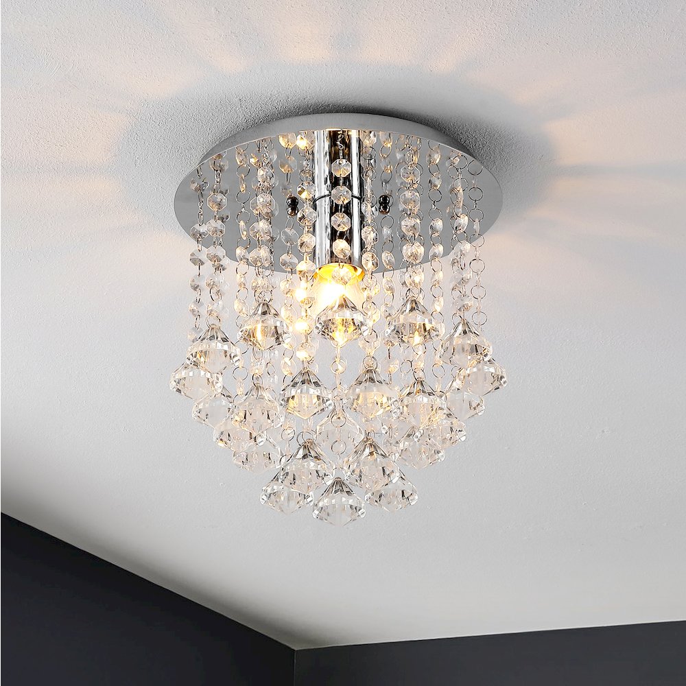 Lillibet Traditional Transitional Iron Led Semi Flush Mount. Picture 7