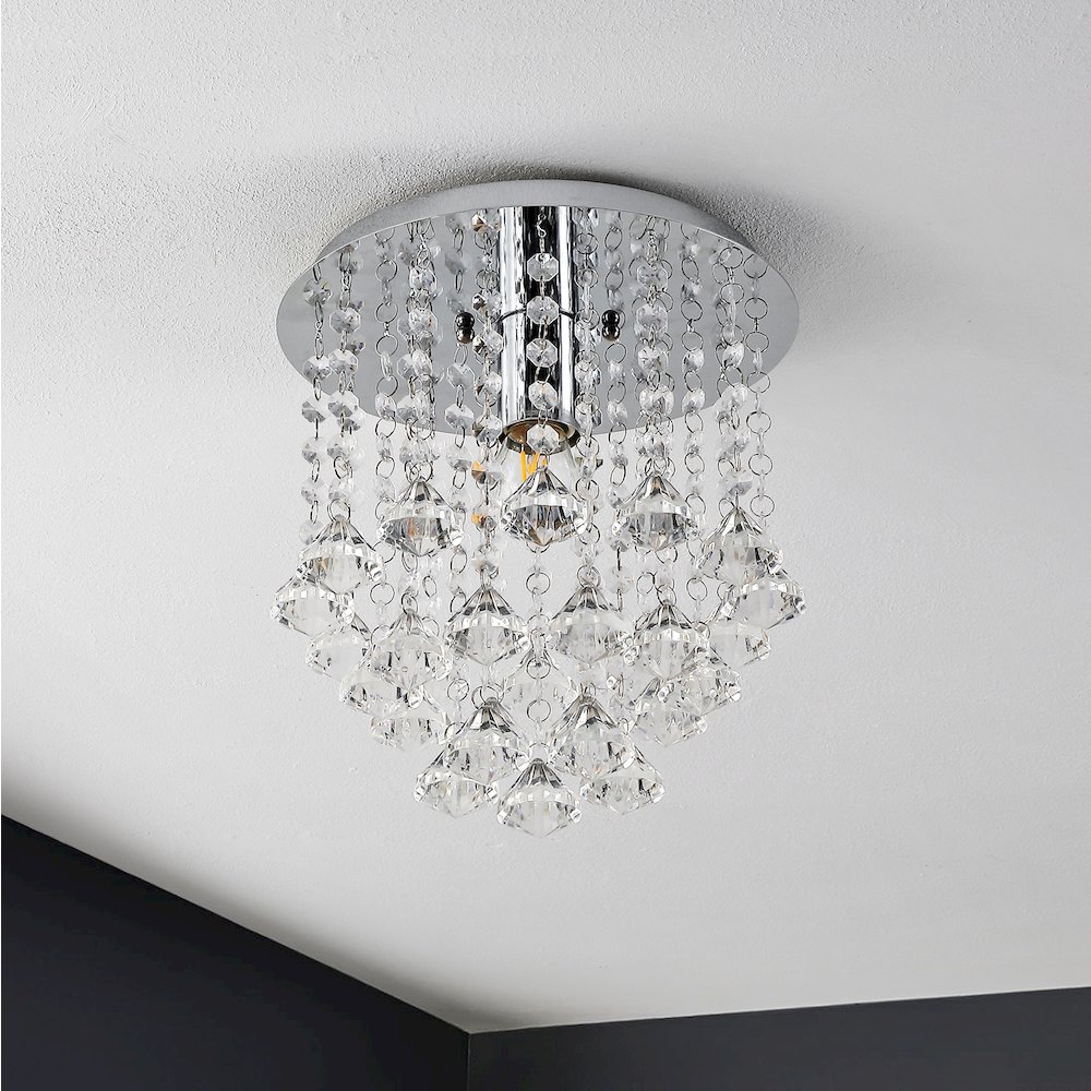 Lillibet Traditional Transitional Iron Led Semi Flush Mount. Picture 5