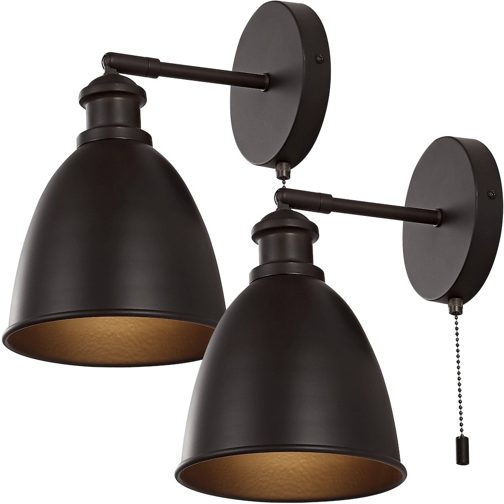 Hudson Farmhouse Bohemian Iron Led Sconce (Set Of 2). Picture 1