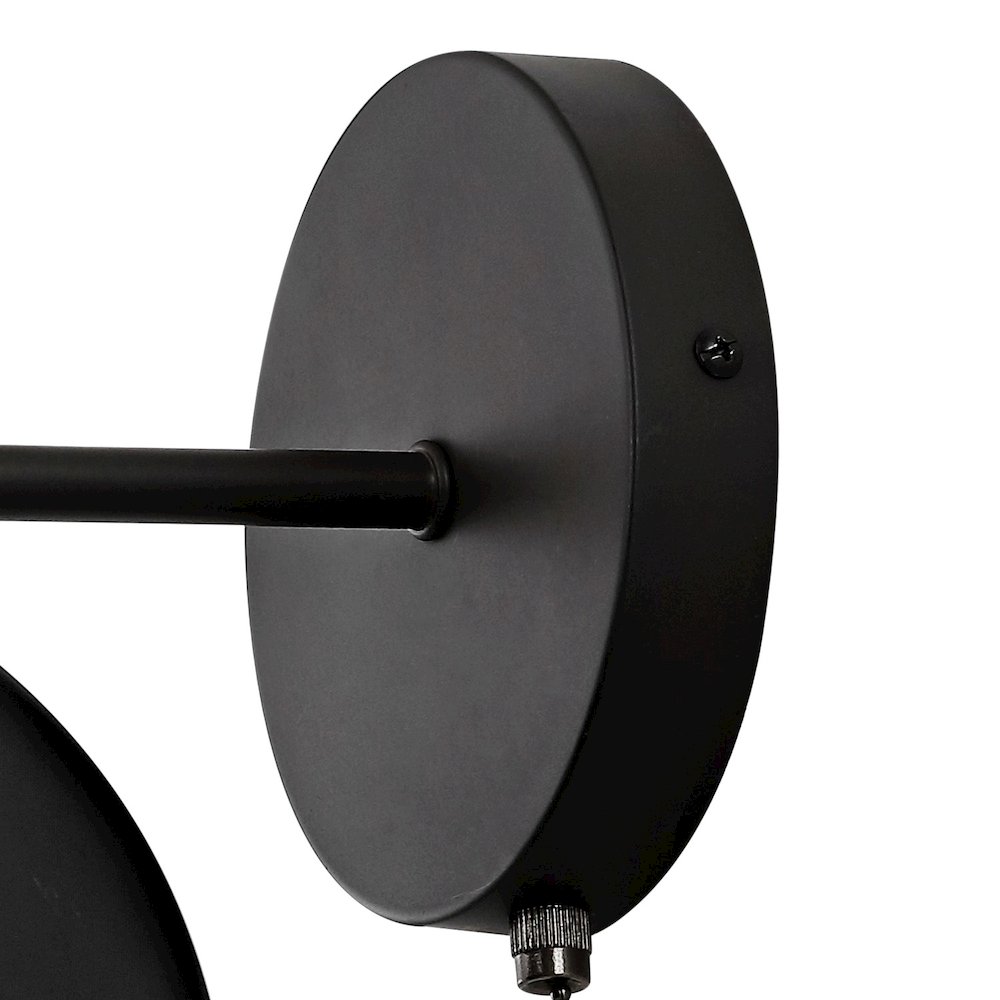 Tierra Modern Midcentury Iron Led Sconce With Pull Chain Switch (Set Of 2). Picture 3