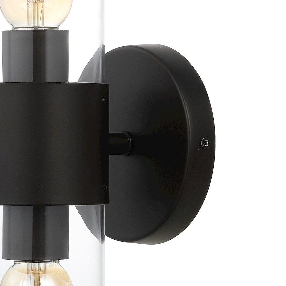 Quinn Farmhouse Industrial Iron/Acrylic Led Sconce. Picture 3
