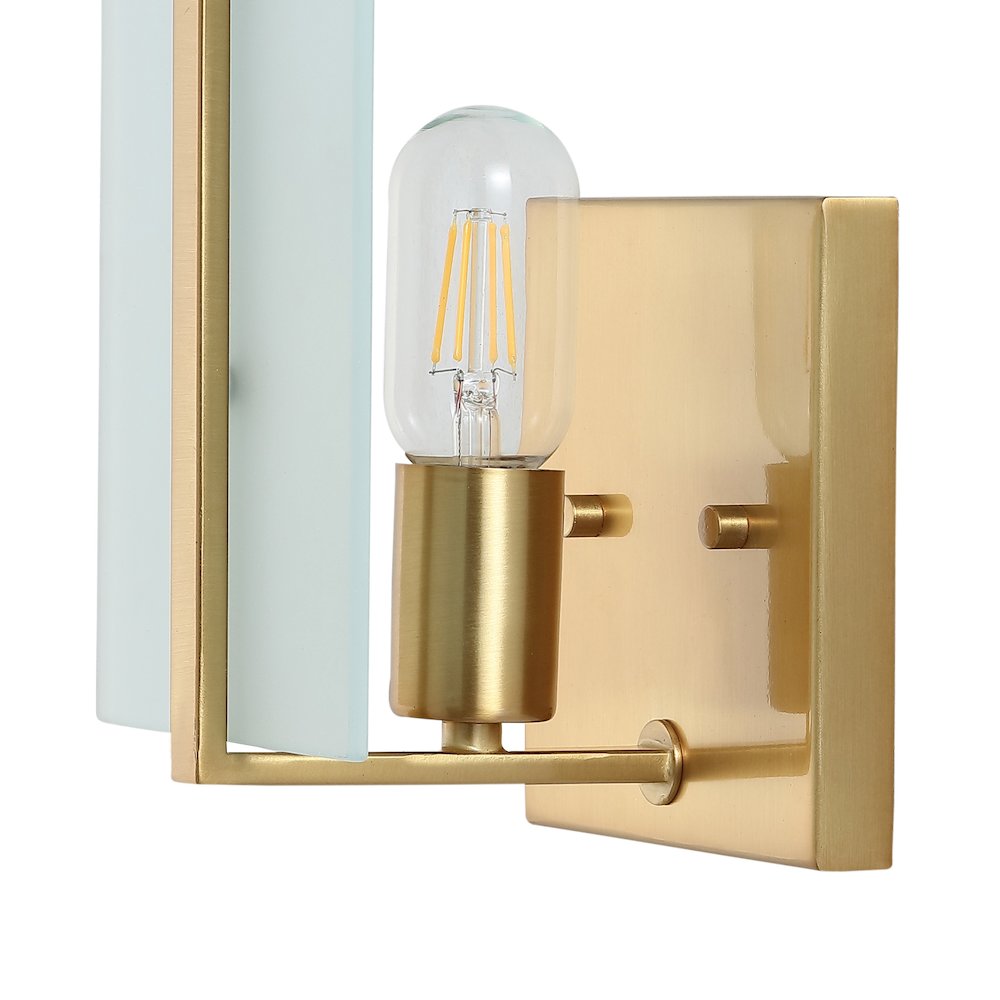 Mila Modern Coastal Iron/Glass Led Sconce (Set Of 2). Picture 3