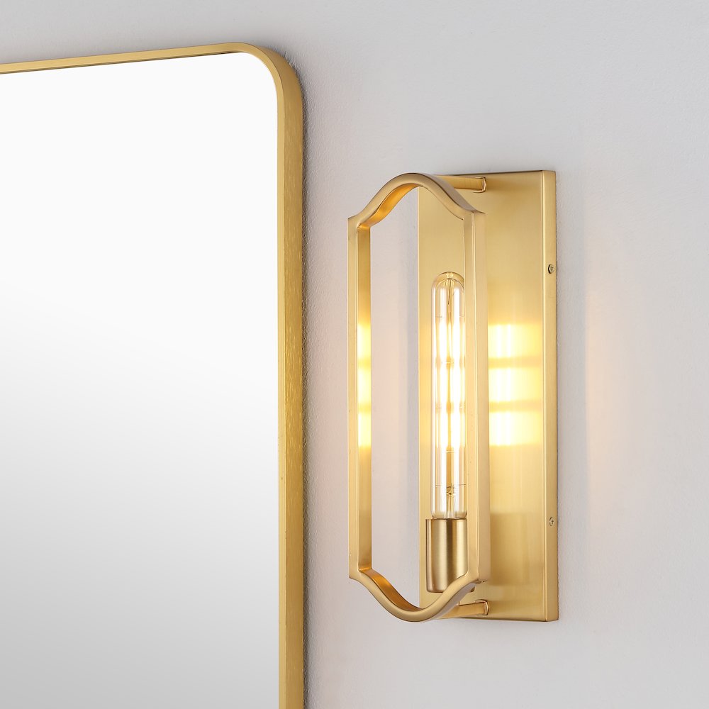 Chloe Modern Bohemian Iron Led Sconce. Picture 6